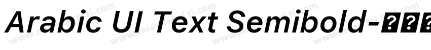 Arabic UI Text Semibold字体转换